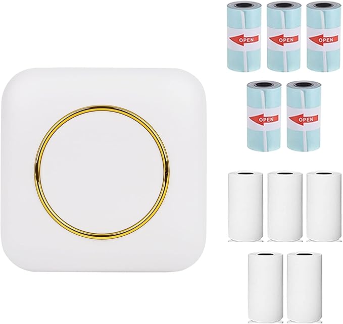 Portable Mini Thermal Printer – Bluetooth Instant Printing, Sticker & Photo Printer – For School, Office & Crafts (UAE)