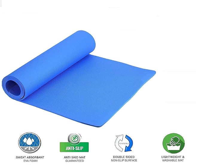 Non-Slip Yoga Mat – Premium Portable Exercise & Fitness Mat for Yoga, Pilates & Home Workouts (UAE Ready)