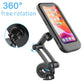 Waterproof magnetic bike phone holder for 4–6.7 inch phones. Features 360° rotation, 3-joint adjustment, sensitive touch screen, strong waterproofing, and secure magnetic lock for stable riding.